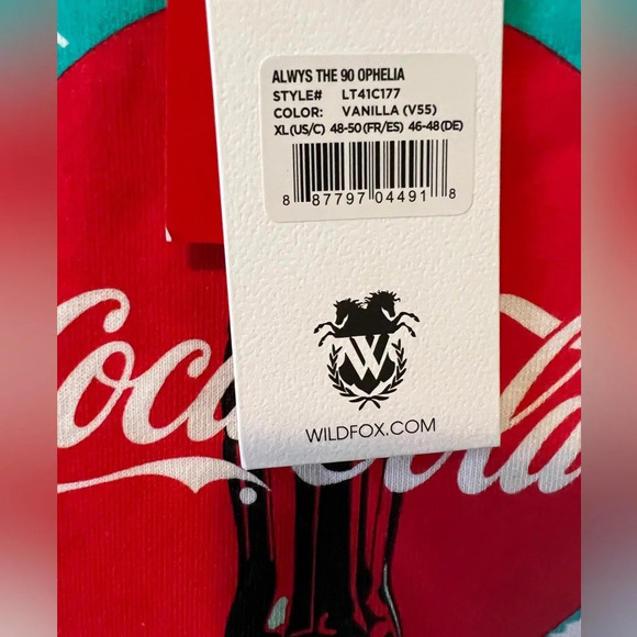 NWT Wildfox x Coke size XL Sweater - Picture 3 of 4